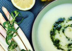 Spargelsuppe mit Estragon