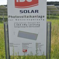 Photovoltaikanlage Schild